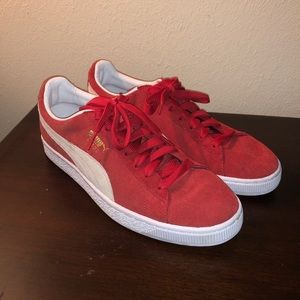 Red puma shoes 10.5 lightly worn